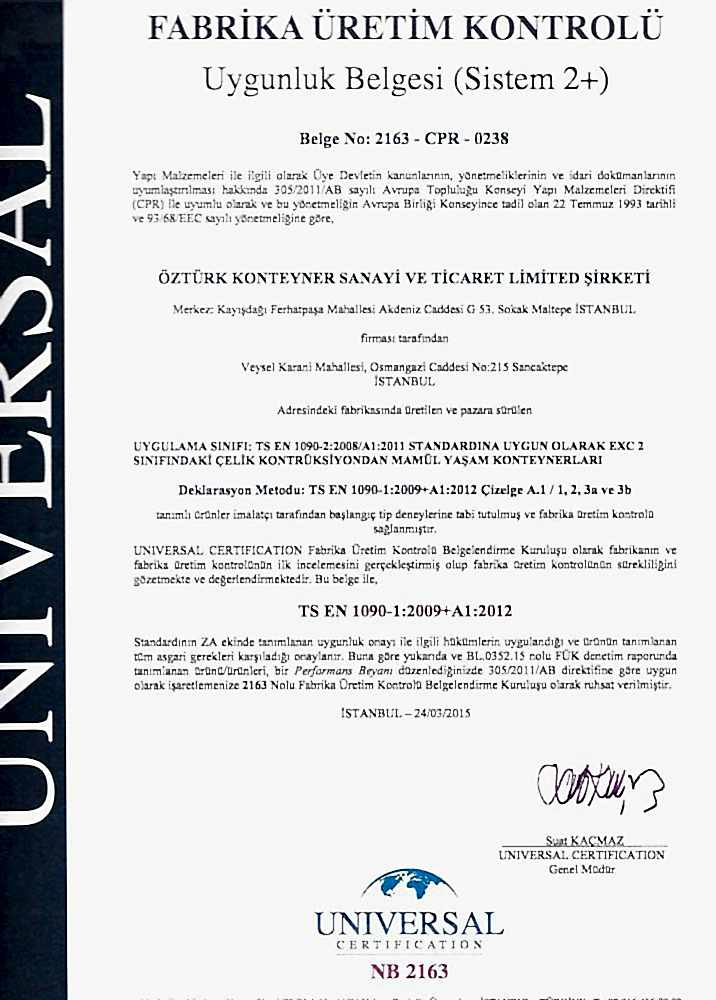 CE Certificate